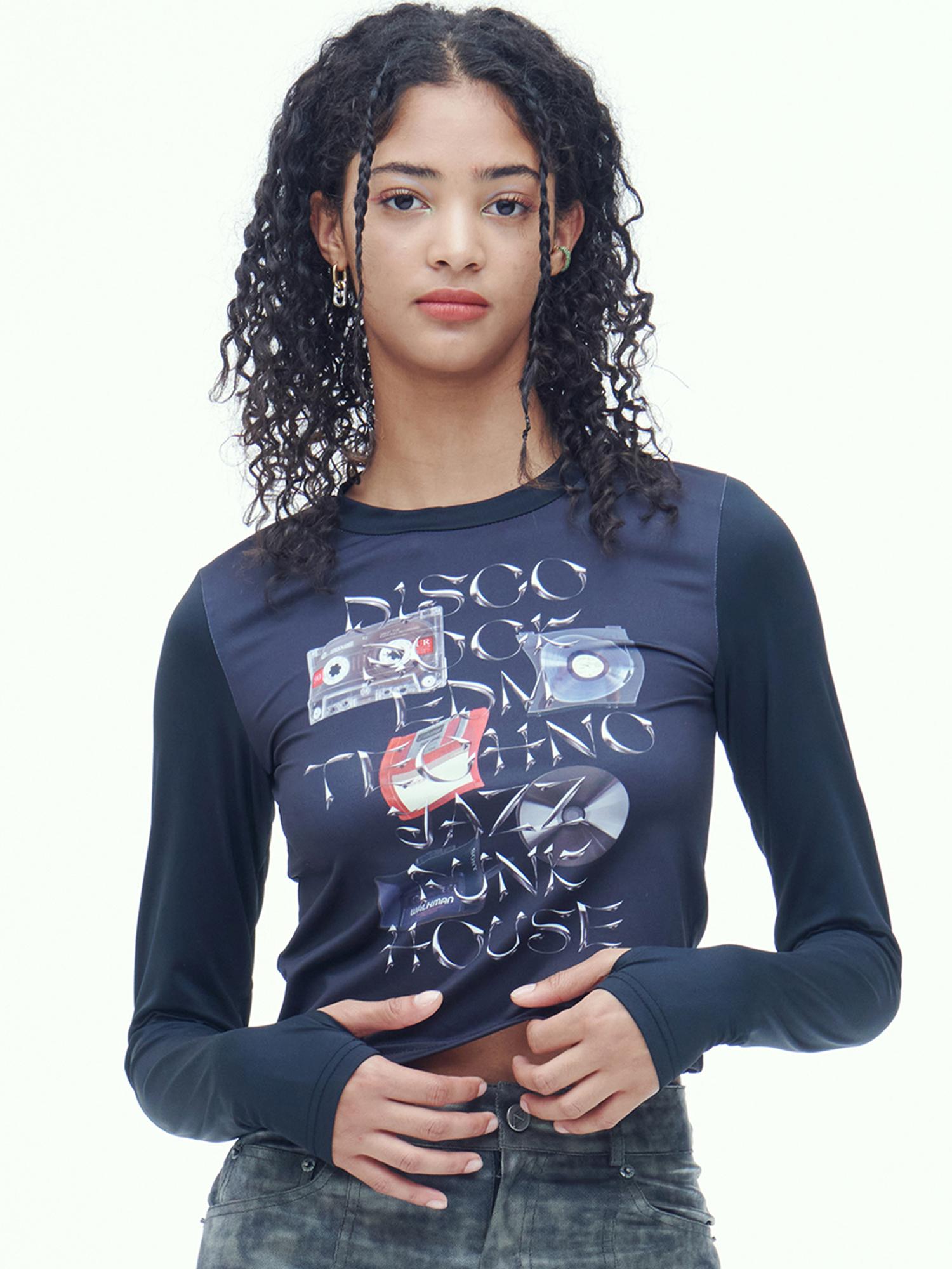 Dilettantism Music Warmer Graphic Crop T-Shirt Free