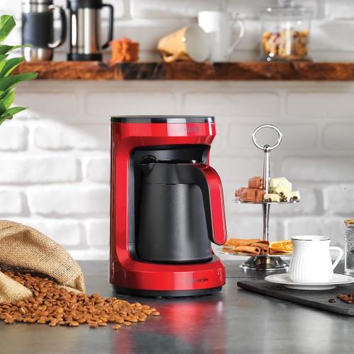 Schafer Kahvecim Automatic Turkish Coffee Machine - Red