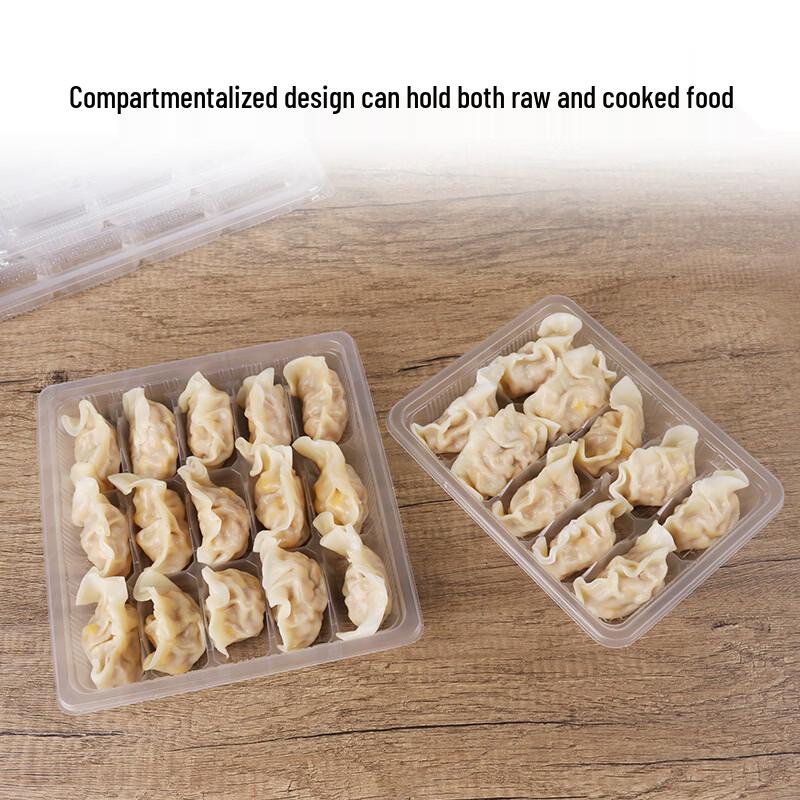 Disposable Multi-Grid Transparent Dumpling Container