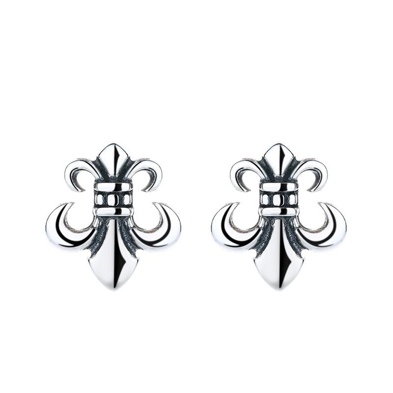 Retro Earrings Boys Ruffian Handsome Anchor Earrings Old Creative Girls Trend High-End Jewelry