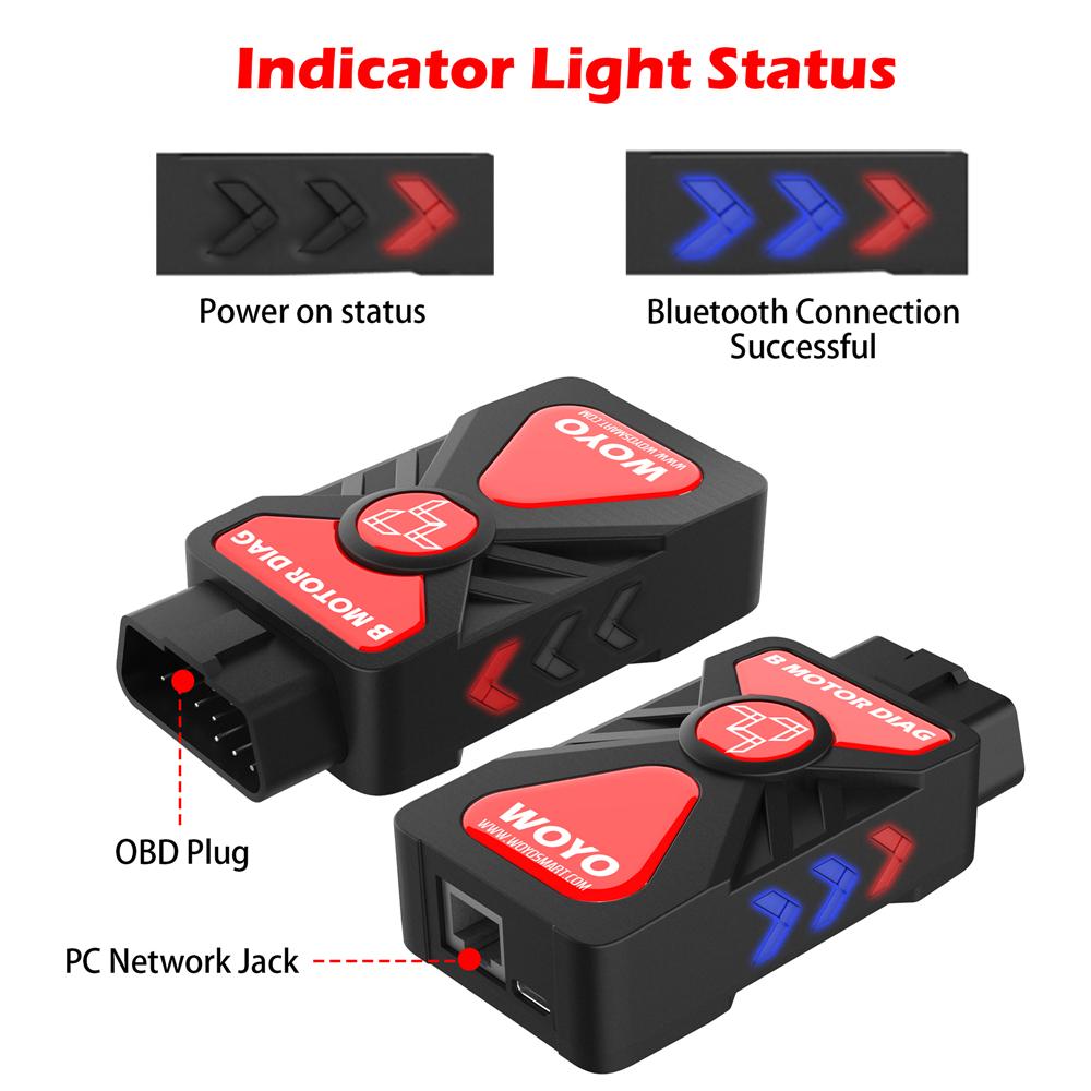 Bluetooth App OBDII Diagnostic Tool for BMW Motorcycle with OBD2 10pin Connector