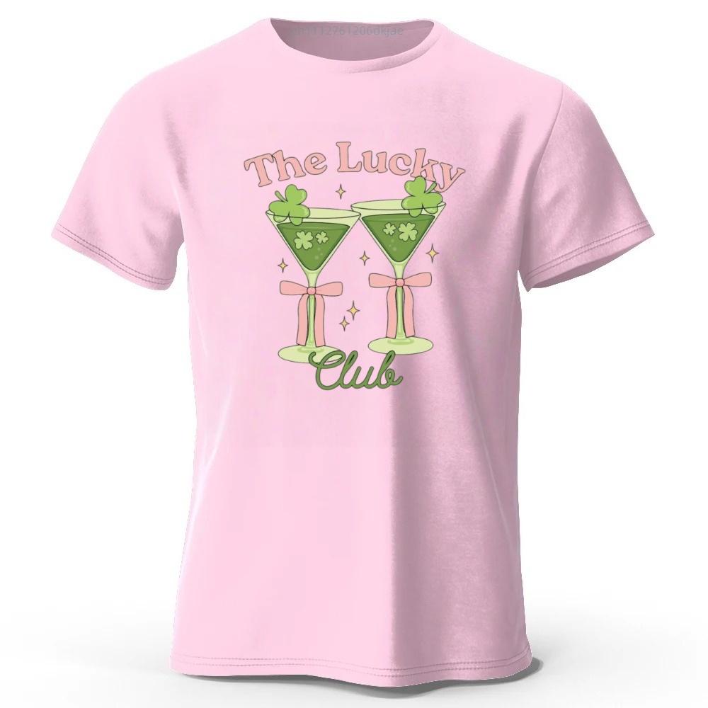 

Summer Cup Bumping Lucky Cotton Short Sleeved Men s Loose Large T-shirt Fashion Casual Soft Comfortable Top XL розовый