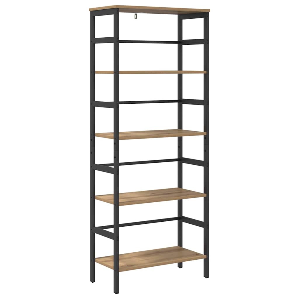 Bookshelf Artisan Oak 60 X 29.5 X 149 Cm Particleboard