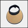Sun Long Brim CA554 [White Fang] Visor, Visor, Plain, Hat, Foldable, Lightweight, Running, Cap, Women's (Black)