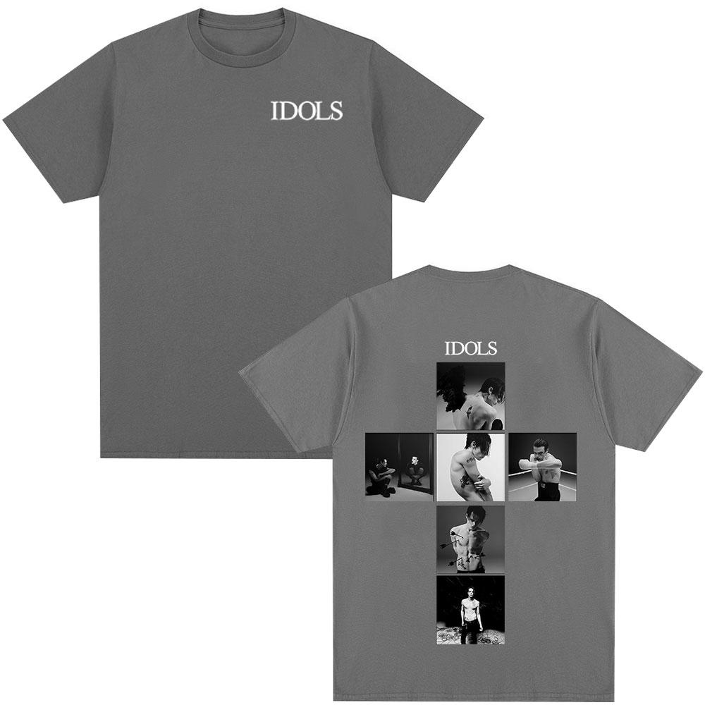 Sänger Yungblud IDOLS 2025 Neues Album Tour T-Shirt Herren Damen Kleidung Hip Hop Kurzarm T-Shirts Übergroße Lässige T-Shirt Oberteile
