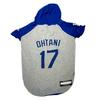 Official MLB Los Angeles Dodgers Shohei Ohtani Model Baseball Uniform Hoodie, Size L, for Pets