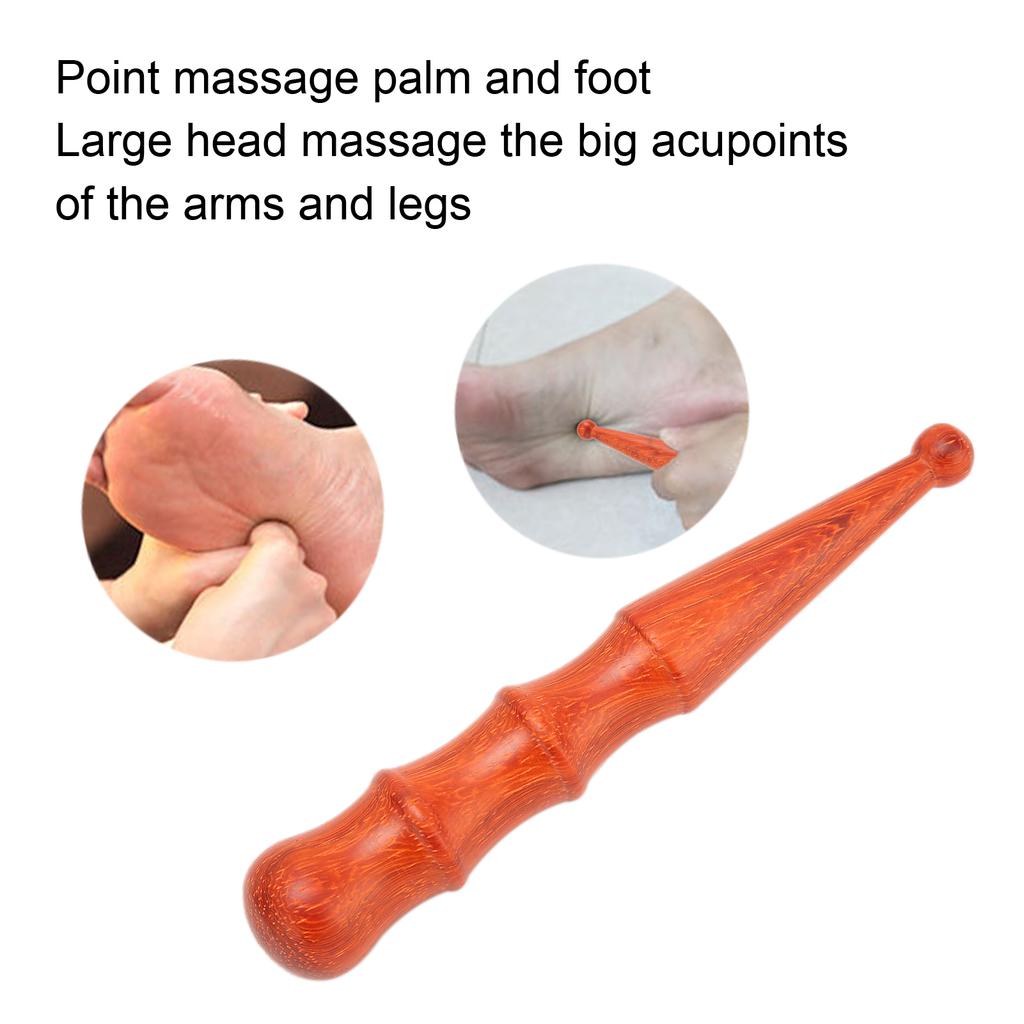 Foot Hand Massage Wooden Stick Traditional Reflexology Hand Foot Body Massager