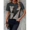 Camiseta con Estampado 3D de Leopardo para Niños y Adultos, Camiseta Casual de Verano para Mujer, Top de Manga Corta para Exteriores, Camiseta de Manga Corta con Capucha