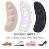 Silicone Forefoot Pads for Women Anti-Slip Anti-Pain High Heel Shoe Inserts Soft Gel Shock Absorption Cushion for Comfort Wear