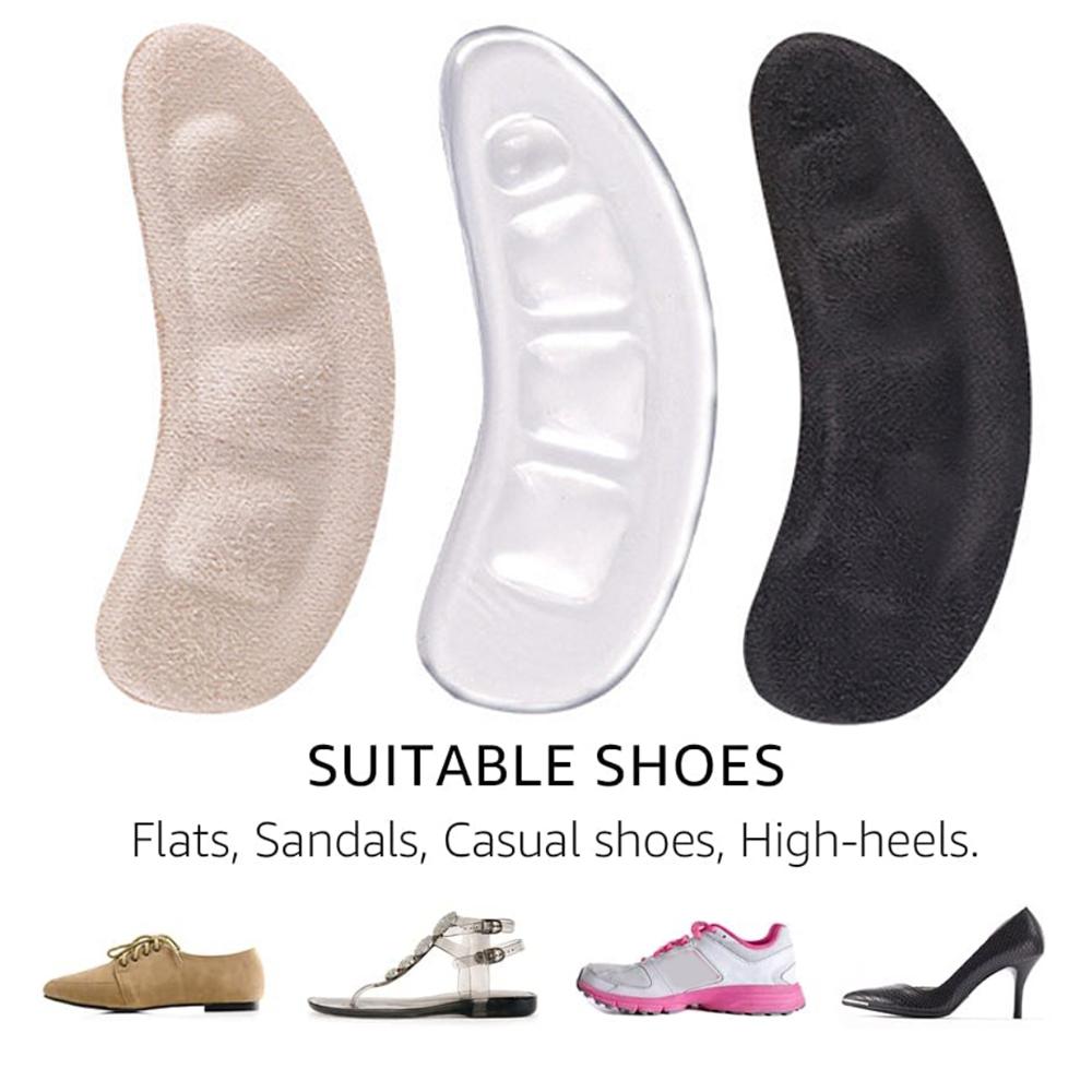 Silicone Forefoot Pads for Women Anti-Slip Anti-Pain High Heel Shoe Inserts Soft Gel Shock Absorption Cushion for Comfort Wear