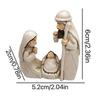 Holy Family Three Family Religious Collection Gift Imitation Carving Holy Family Resin Crafts Mini Nativity Scene Figurine