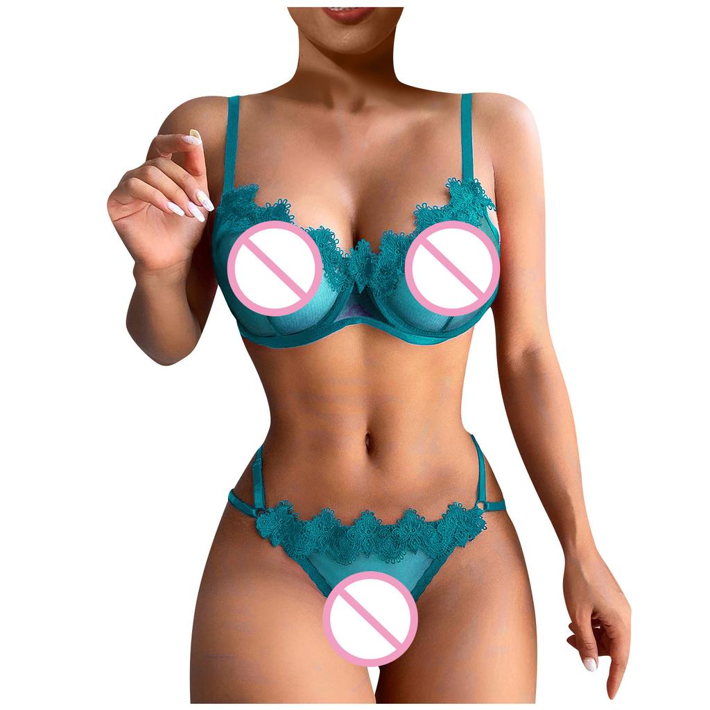 Women's Sexy Lingerie Fashion Lace Sexy Set Two Piece Suit Lingerie