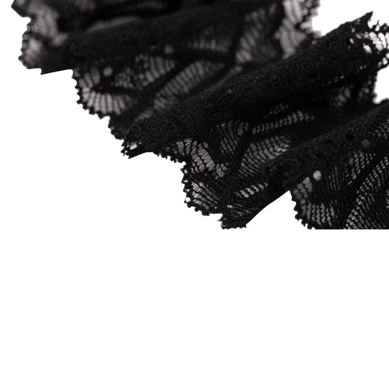 Calvin Klein Sexy Spitzenbesatz Bequeme Baumwoll-Stringunterwäsche Damenunterwäsche Space-Black QF7838