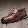 Fashion Designer New Crocodile Pattern Business Casual Shoes For Men Formal Wedding Dress Homecoming Footwear Zapatos Hombre