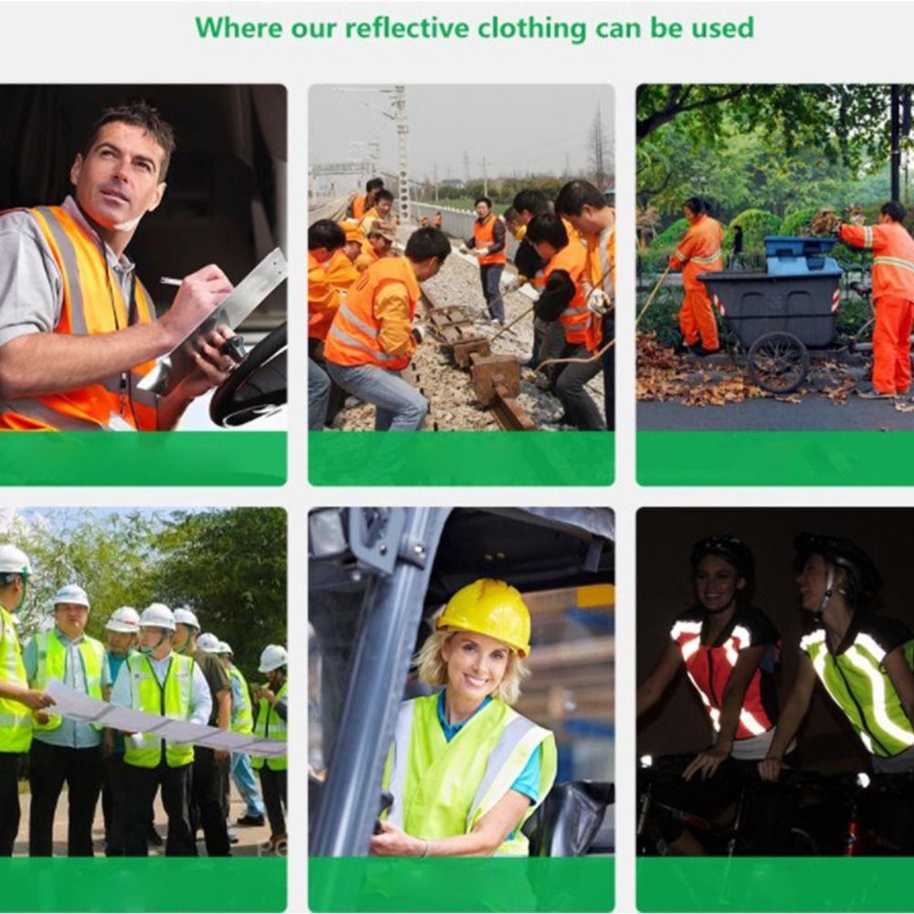 Reflective Vest Outdoor Construction Workwear Cycling Reflective Clothing High Visibility Vest