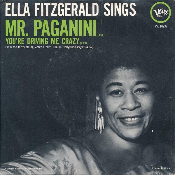 

7inch Record ELLA FITZGERALD - Mr. Paganini VK10237 Verve Records 1961 US Jazz Used