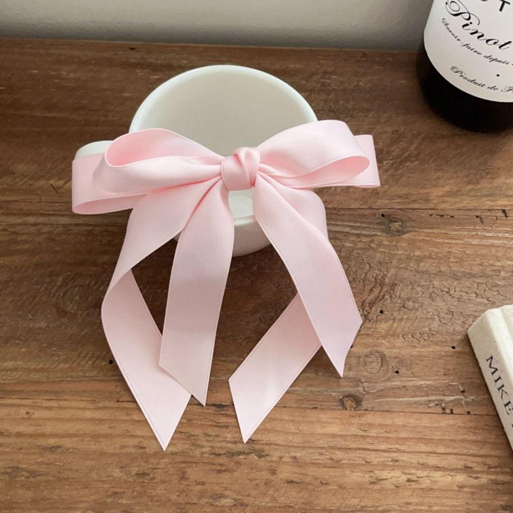 Ballet Bowknot Hair Clip Satin Braiding Hair Tool Kawaii Spring Barrettes  Women Girls