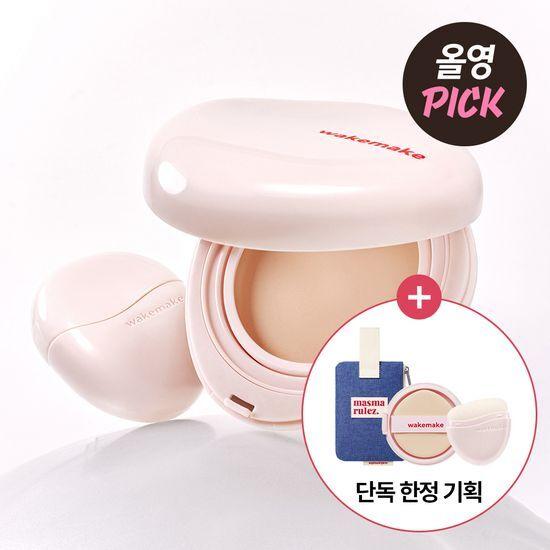 WakeMake Water Glow Coating Balm Pouch Package (Main Product + Refill + Adhesive Brush + Marshmallows Pouch)