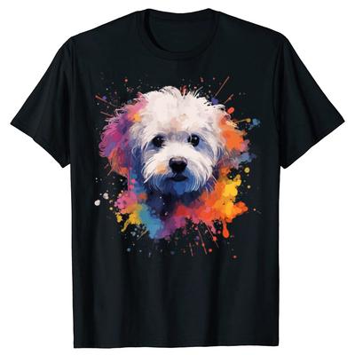 Funny Bichon Frise Dog T Shirts Summer Style Graphic Cotton Streetwear Short Sleeve Birthday Gifts Tshirt Mens Clothing