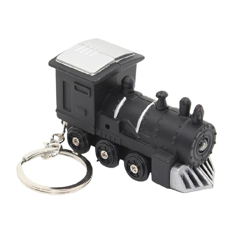 

Train Keychain Decorative Keychain Train Pendant Hanging Ornaments Bag Charm Decorations Car Key Chain with Sound чорний