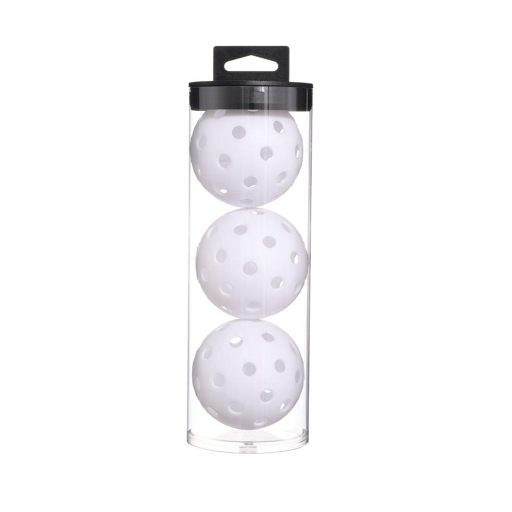 Training Übung 40 Löcher Pickleball Klar Zylindrisch Pickleball Trainingsball Turnier Spiel