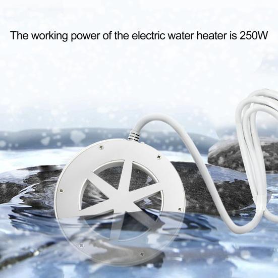

Yousheng 250W Thermostatic Chicken Waterer Heater Durable Aluminum Safe Healthy Anti-scald Coating Winter Chicken Water De-icer