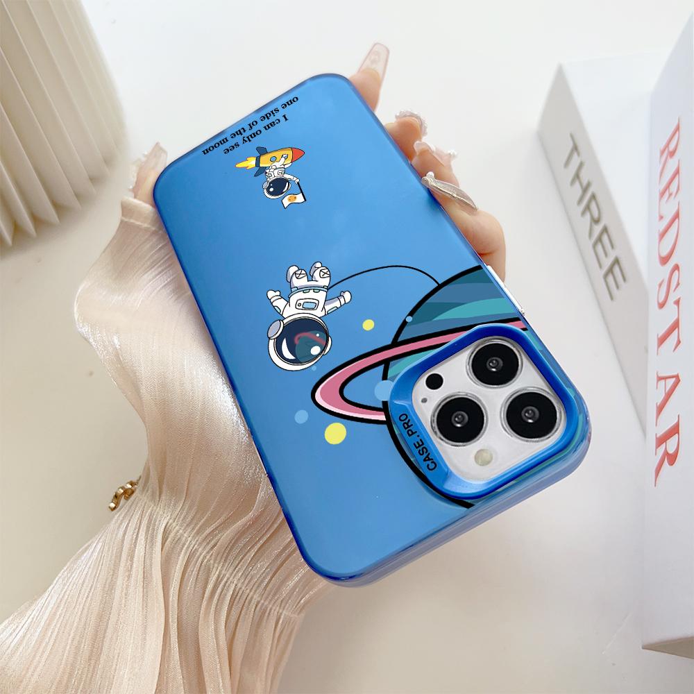 Fashion Colorful Sliver Double Sided Phone Shell Soft Edge Hard Case Full Cover Shockproof Phone Casing for Samsung A16 A55 Xiaomi Redmi 14C Poco C75
