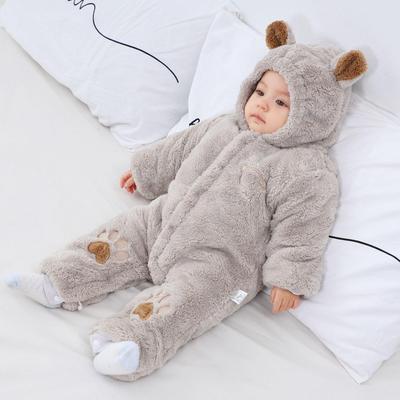 Dicker, warmer Baby-Baumwoll-Strampler für Herbst & Winter