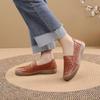 Summer new hollow Doudou shoes soft leather soft sole casual one-pedal comfortable flat bottom breathable comfortable shoes