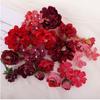 Rose Mixed Artificial Flowers Heads Silk Fake Flowers for Home Room Decor Wedding Decoration DIY Craft Garland Gifts Accessories