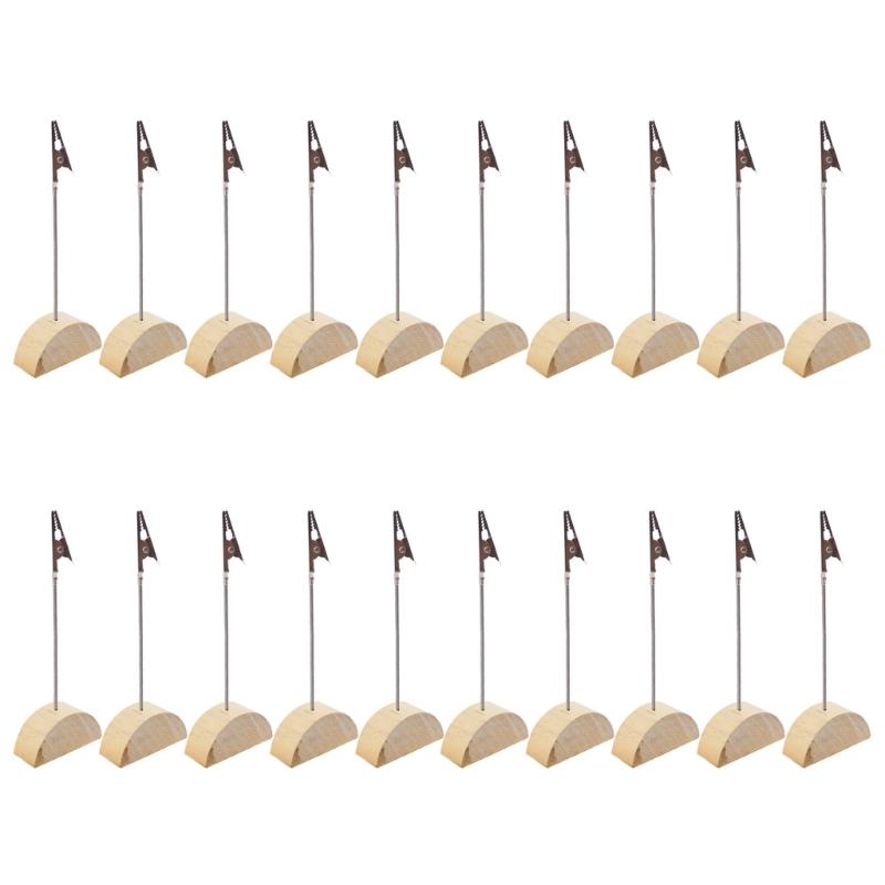 20x Notizhalter Fotohalter Tischkartenhalter Fotoständer mit Klemmen Memo-Halter für Büro Hochzeitsparty Restaurants