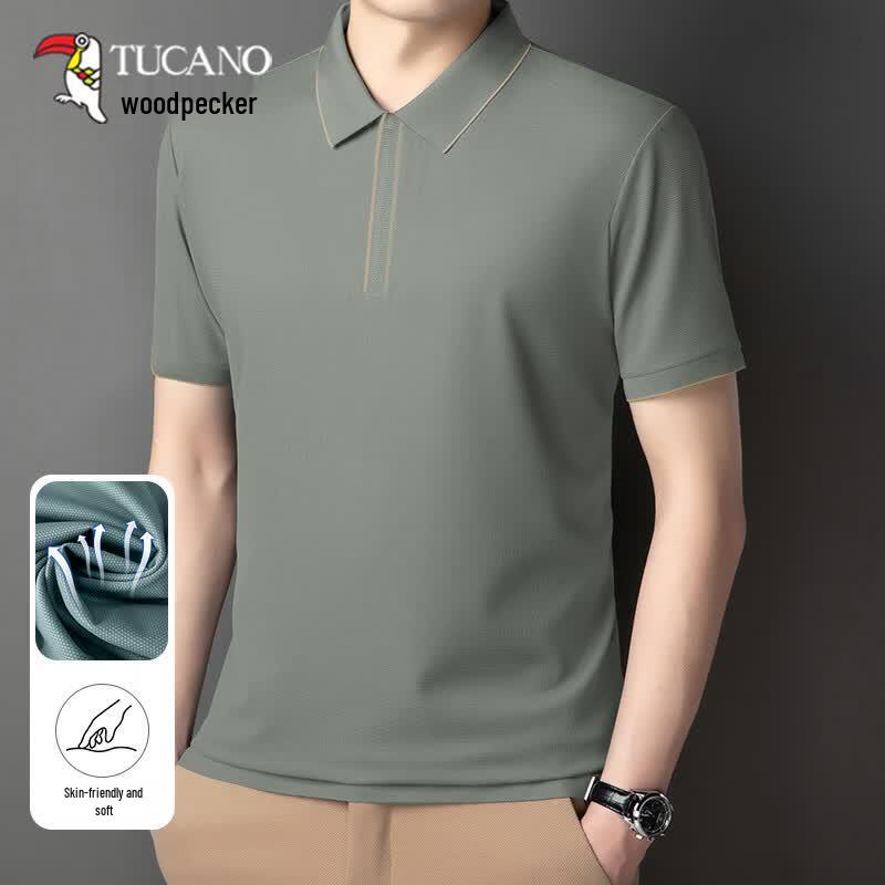 Tucano Herren Eisseide Schnelltrocknendes Poloshirt