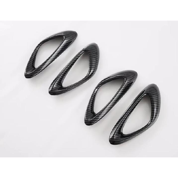For BYD Seal Atto 4 EV   Carbon Fiber Style Inner Door Handle Cover Catch Bowl Trim Ert Bezel Frame Garnish