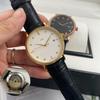Brand Men's Automatic Mechanical Watch Leather Strap 3 Hands Date High Quality