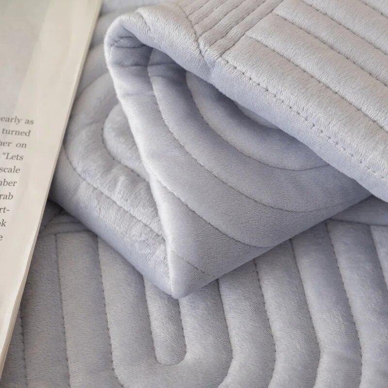 Winter Plush Geometry Sofa Cover Universal Sofa Towel Thickened Anti-slip Combination Couch Cushion Slipcover for Living Room