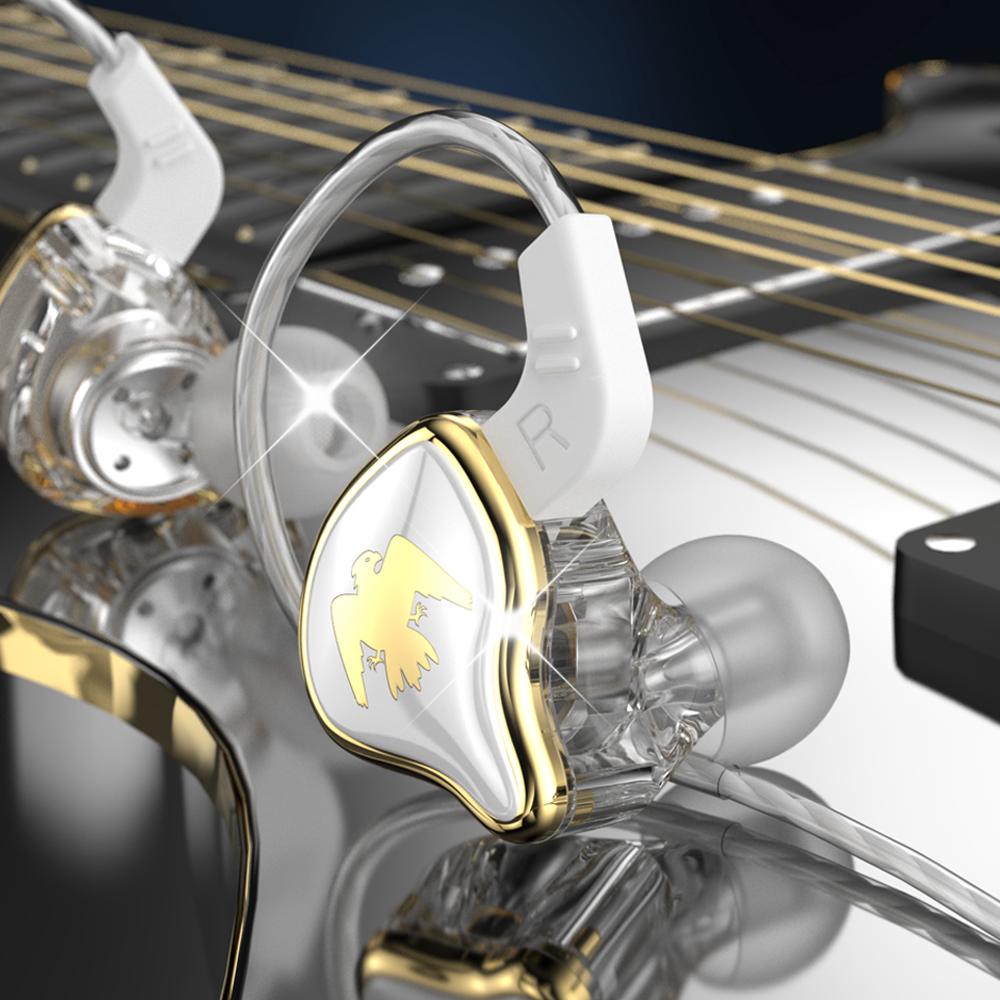 QKZ AERS Wired Earphones HIFI Heavy Bass In Ear Monitor 3.5mm AUX In-Ear Headphones With Mic Noise Cancell Sport Game Music