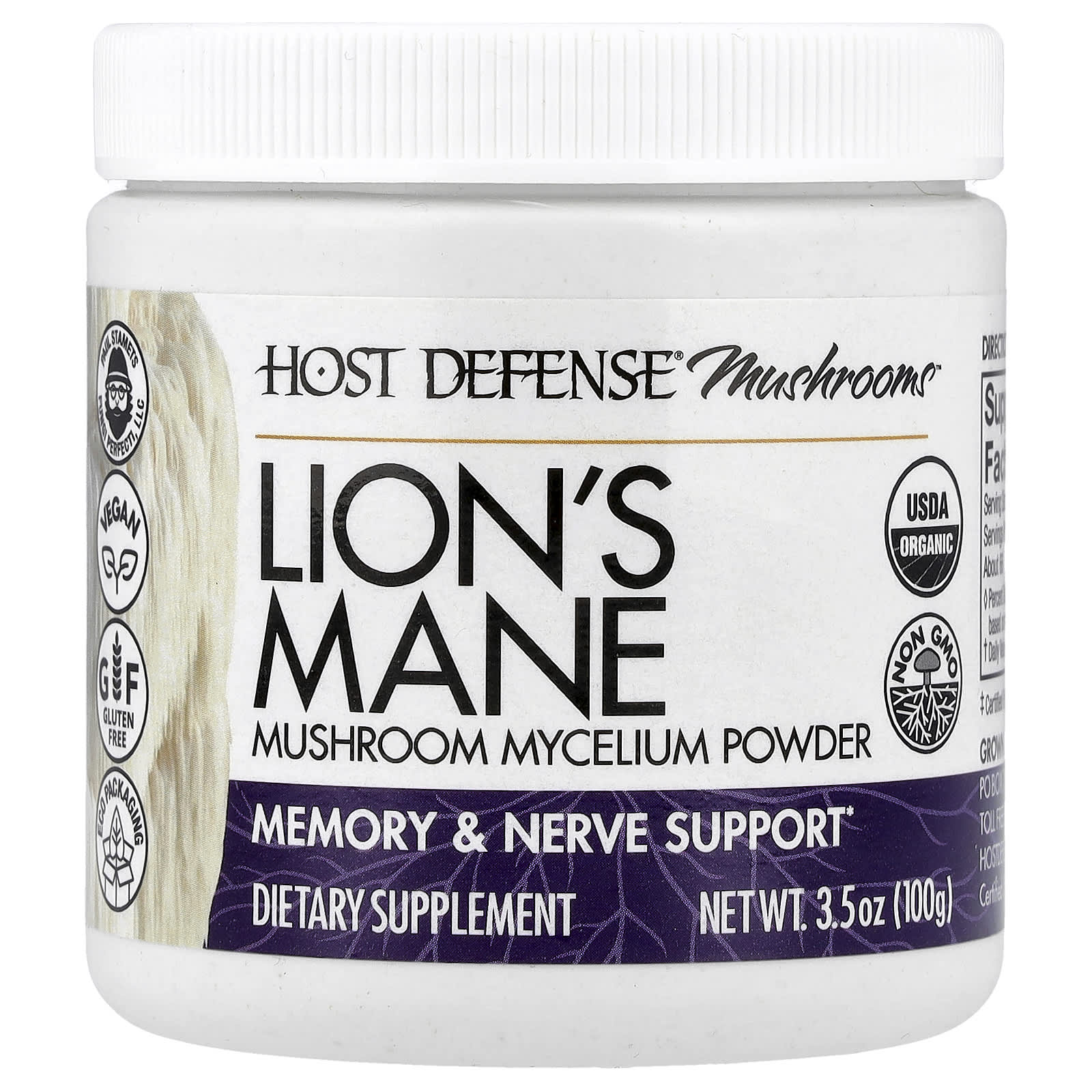 

Host Defense® Mushrooms™, Deer Antler, Mycelia Powder, 100G (3.5Oz)