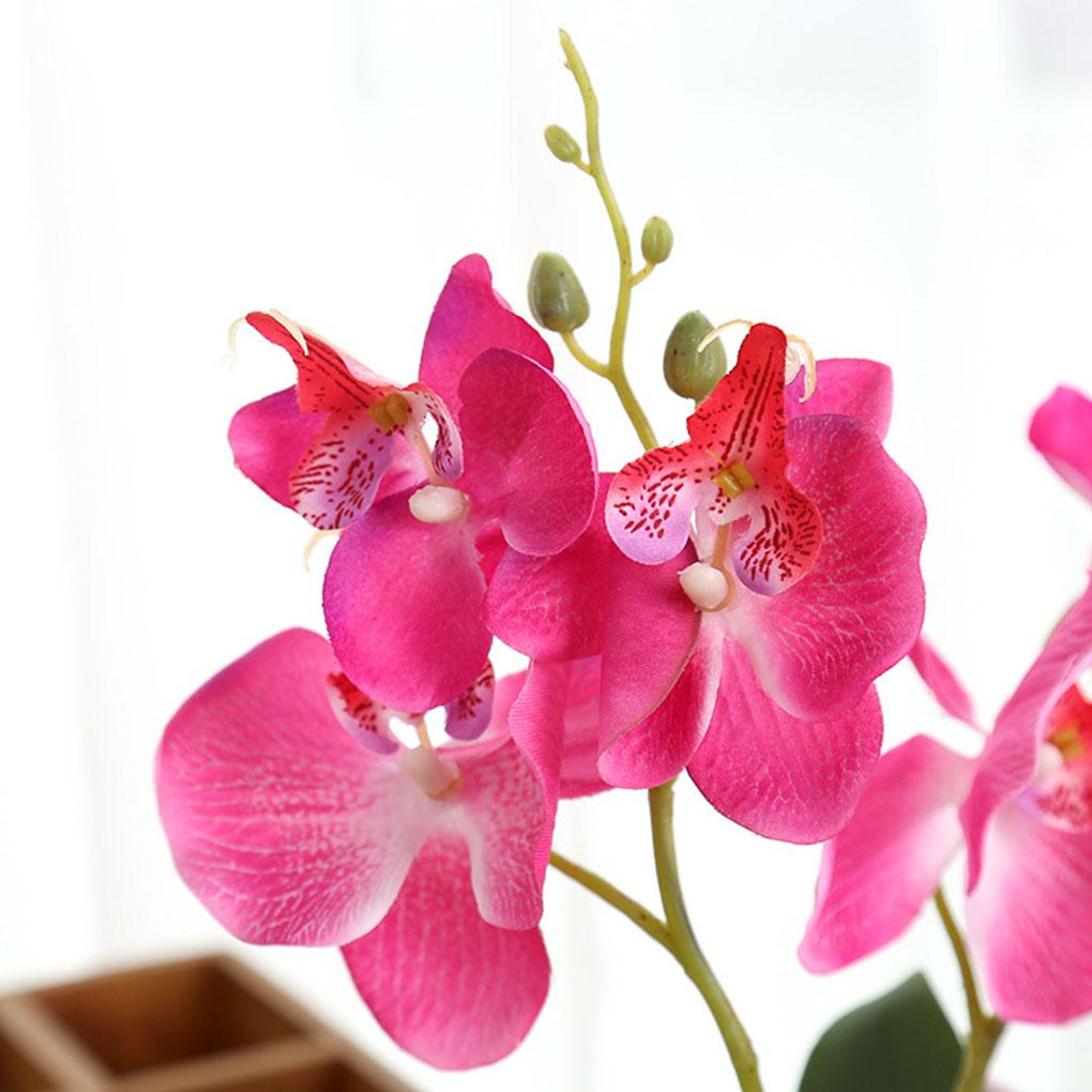 Umělá orchidej, umělá květina, zahradní dekorace, elegantní prostorově úsporná kuchyňská svatební dekorace, domácí samolepky, květiny