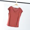 Summer Sleeveless T Shirt Women's V Neck Short Sleeved Loose Plus Size Vest Solid Color
