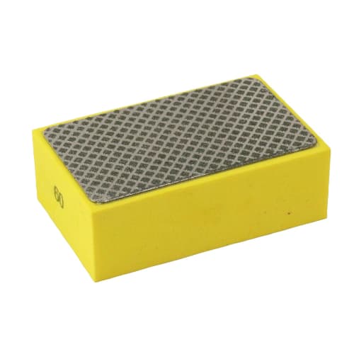 SK11 Diamond Polishing Block #60, Approx. 96 x 60 x 32mm, Wet/Dry Use, for Polishing and Repairing Stone and Metal, Deburring and Repairing Tile and G