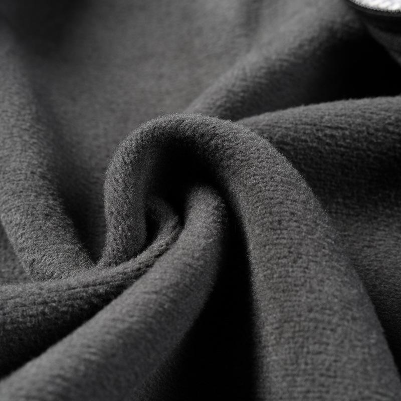 Autumn and Winter New Men's Clothing Gradual Change Fleece Thickened Sweater Large Size Slim Jacket Cardigan Hooded Jacket