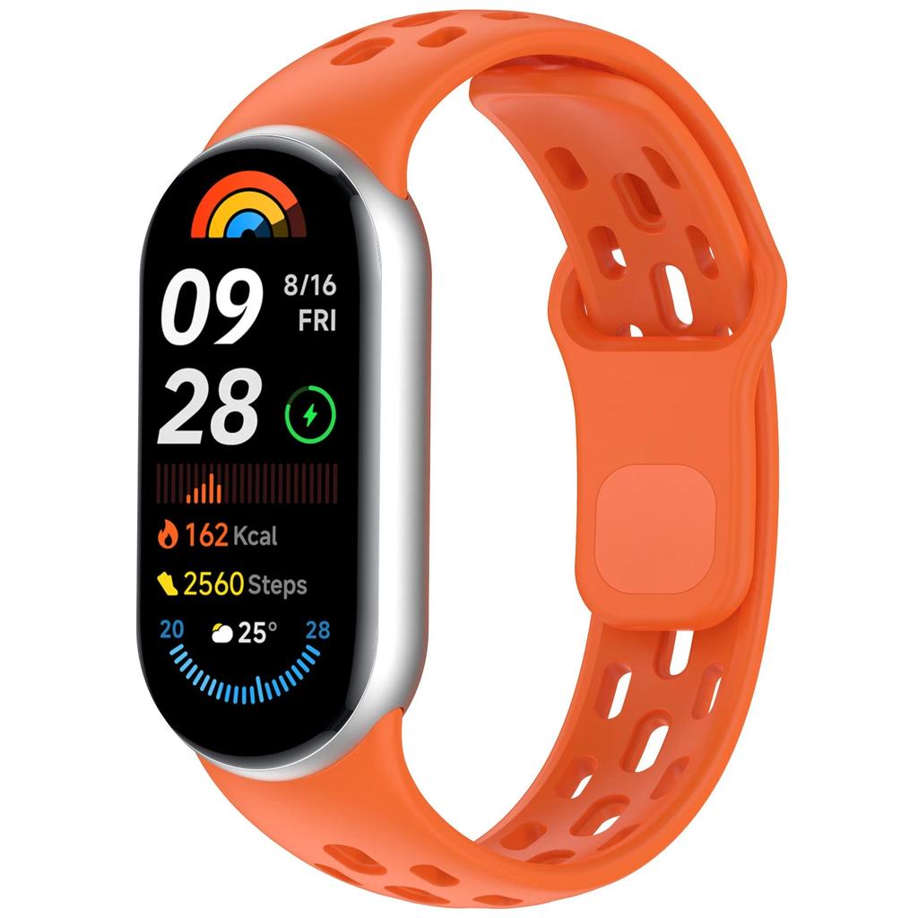 Silikonový řemínek pro Xiaomi Mi Band 10 Příslušenství Sportovní prodyšný Náramek Pásek na zápěstí pulseira correa pro Xiaomi Mi band 9 8