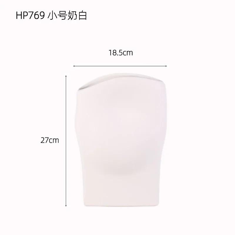 Ceramic Vase The Wrinkles Are Irregular. Flower Vase Flower Arrangement Accessories Terrarium Room Decoration Accessories