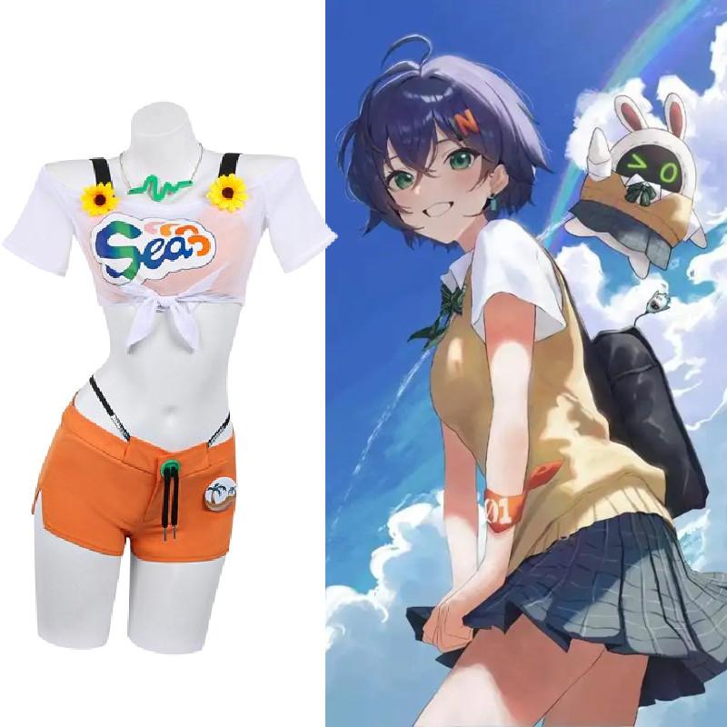 Zone Zenless Zero Belle Swimsuit Cosplay Costume Halloween Party Performance