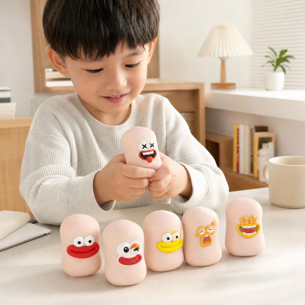 Random 6 Styles Creative Expression Toys, Slow Rising Toy for Kids and Adults