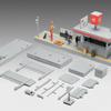 Simulated Metro Station Model Figure Display Architecture Scene Model  Kids Toy