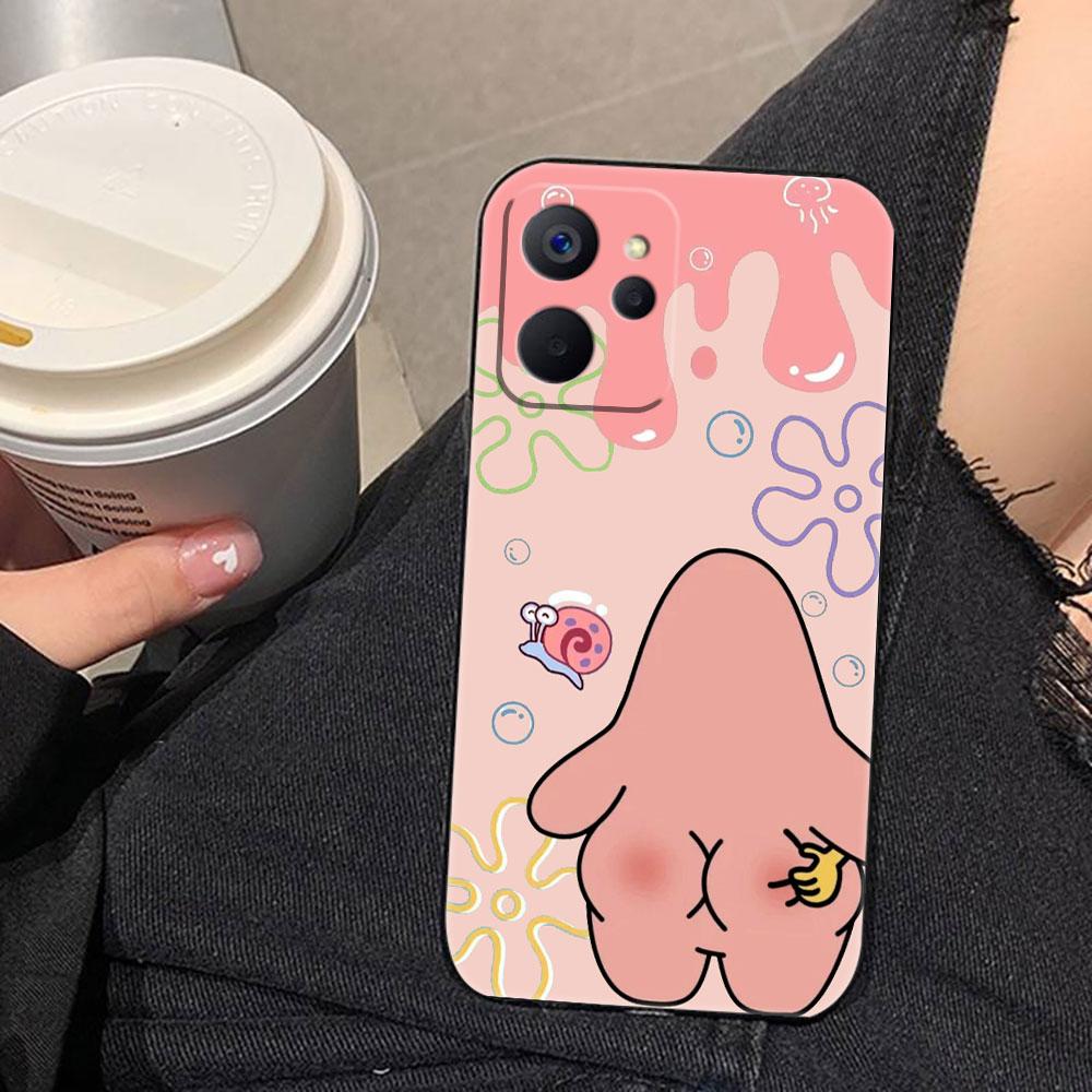 P-Patrick Star S-Spongebob Phone Case For OPPO Realme 5 15 15T 14 13 12 11 10 9 9I 8 8I 7 7I 6 Pro Plus Case Funda Shell Cover