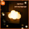 Sensor LED Night Light EU/US Plug-in Cute Cloud Night Lights For Kids Adults Bedroom Bedhead Hallway Dream Lighting Night Lamp