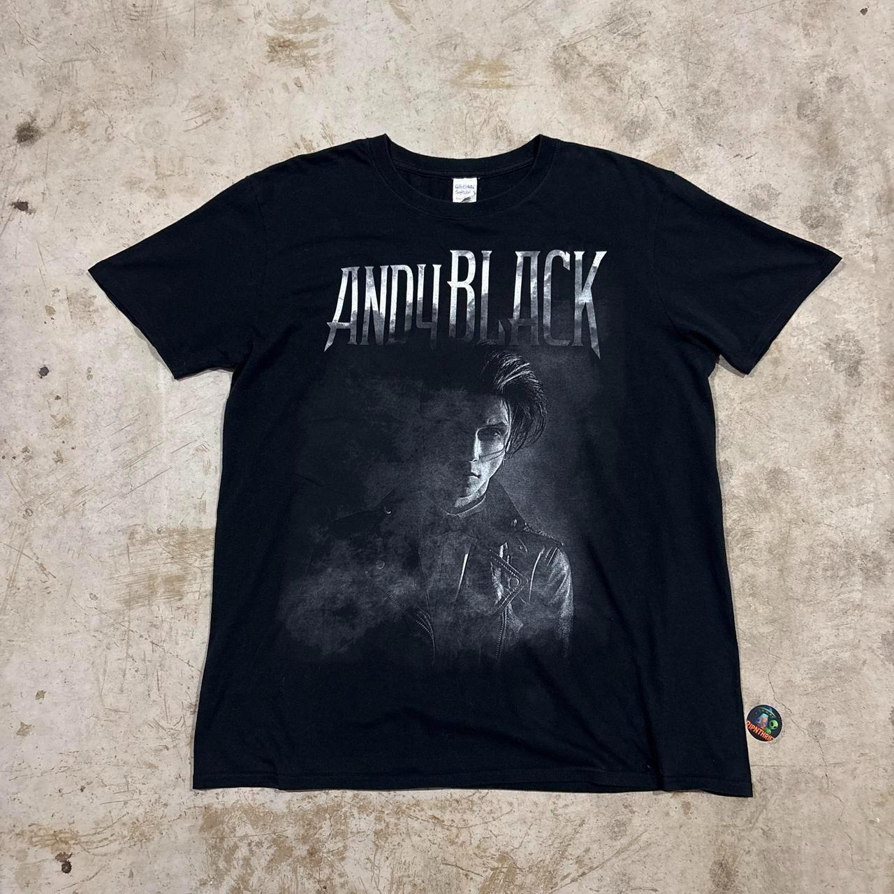 2016 Andy Black, Black Veil Brides Australia tour band tee Size L Unisex T-Shirt XXL