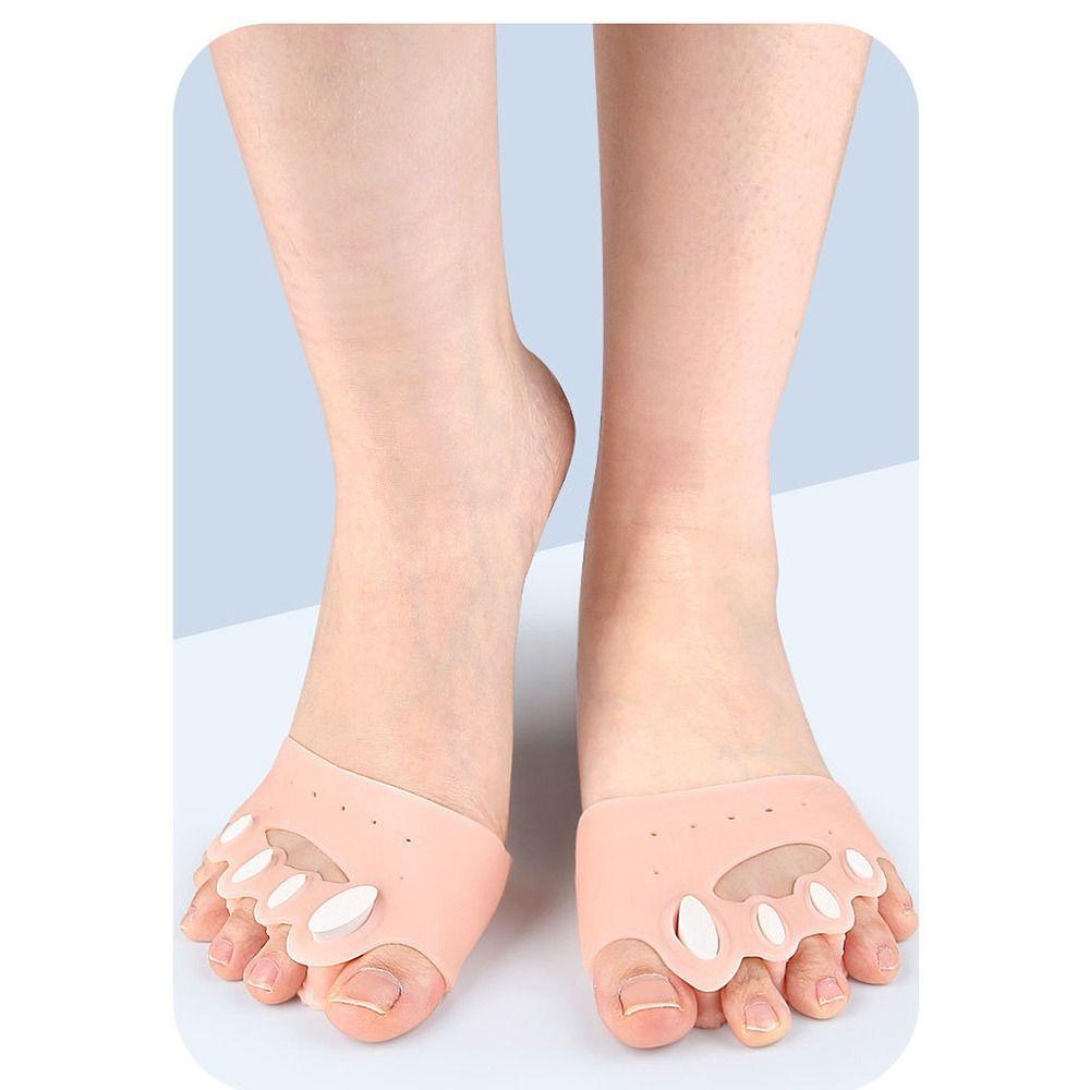 2pcs Washable Hallux Separator Elastic Bunion Corrector NEW Gel Toe Spacers  Foot Care